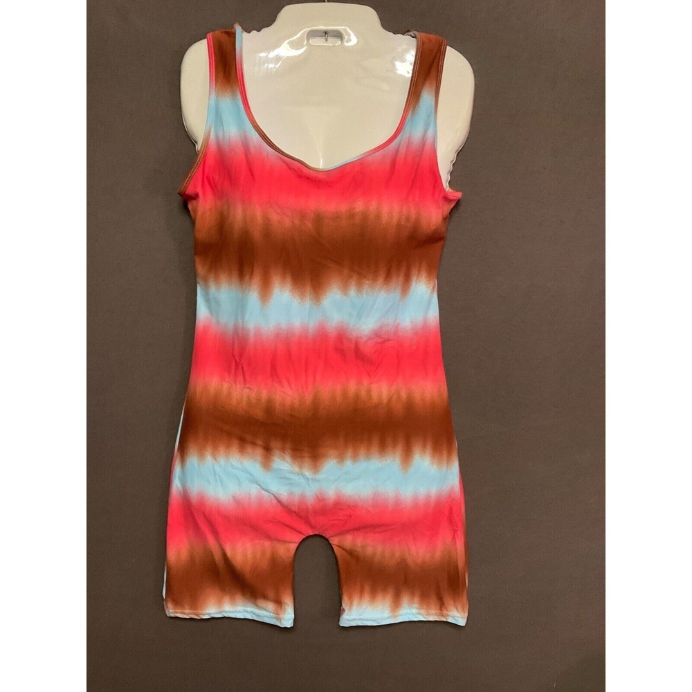 AQ-Sport Sleeveless Tie-Dye Romper Large Boho Festival Jumpsuit NWT